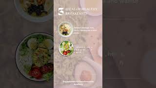 3 Ideas Of Healthy Breakfasts [upl. by Xever]