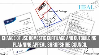 Change of Use To Domestic Curtilage and Two Storey Outbuilding Shropshire Council Planning Appeal [upl. by Laekim]