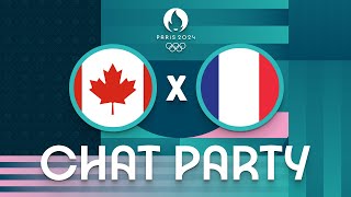 Canada v France  Womens Olympic Basketball Tournament Paris 2024  Chat Party ⚡🏀 [upl. by Bohner]