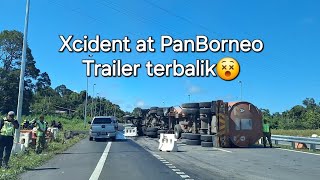 Kecelakaan di Pan Borneo Sarikei 10112024 Simpang Bintangor to Simpang Sarikei Pray all is well🙏 [upl. by Gerhardine]