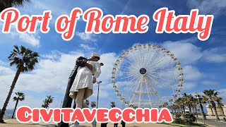 Civitavecchia ItalyCruise Port Of Romeitaly walkingtour explore [upl. by Sofer]