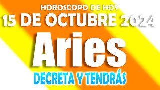 ARIES 💥APROVECHA ESTA ENERGÍA POSITIVA🔥 HOROSCOPO DE HOY 15 DE OCTUBRE 2024 💖 HOROSCOPO ARIES 💖 [upl. by Mahau]