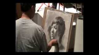 Portrait Drawing Demo by Prof James Wu [upl. by Schalles852]