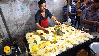 Art of Making 40 Dosas In Hyderabad l Ram Ki Bandi l Indian Street Food [upl. by Naivart]