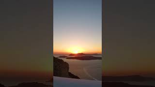 Timelapse of ICONIC Greek Sunset sunset santorini wine views greekislands relaxation [upl. by Araem]