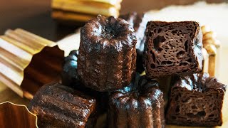 カヌレ・ショコラ How to make Cannelés au chocolat [upl. by Lanford]