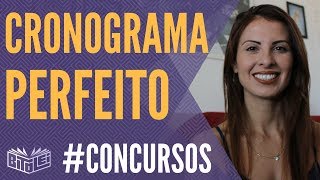 Cronograma ou plano de estudos perfeito para concursos públicos [upl. by Bonnee]