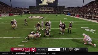 Purdue vs Miami Ohio [upl. by Anahsor]