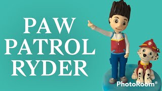 How to make Paw Patrol Ryder in fondant [upl. by Nevah395]