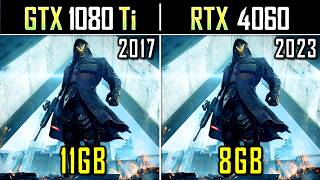 GTX 1080 Ti vs RTX 4060  2017 High End vs 2023 Mid Range  Tested in 15 Games [upl. by Alberic]