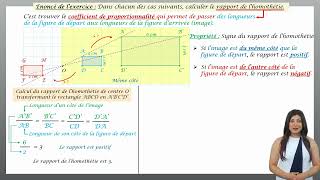 Trouver le rapport dune homothétie Méthode n°1 [upl. by Jary]