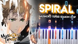 spiral  Mushoku Tensei Season 2 OP  LONGMAN piano [upl. by Arriec803]