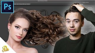 HAARKRULLEN UITKNIPPEN  Photoshop CC Tutorial [upl. by Gee]