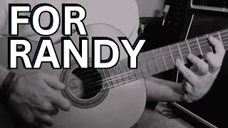 Classical Guitar for Randy Rhoads [upl. by Stokes252]