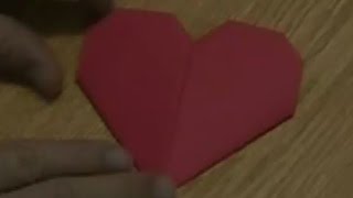 Kağıttan Kalp Yapımı  Origami Hearth [upl. by Atsirc]