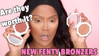 NEW FENTY BEAUTY BRONZER REVIEW  MAKEUPSHAYLA [upl. by Joycelin]