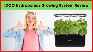 iDOO Hydroponics Growing System Review  Indoor Herb Garden Starter Kit with LED Grow Light [upl. by Anidam70]