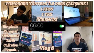 1 KPSS  1 YKS ÖĞRENCİSİ POMODORO YÖNTEMİNİ DENEDİM❗️ VLOG 8 kpss2024 yks2024 [upl. by Otineb716]