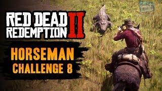 Red Dead Redemption 2 Horseman Challenge 8 Guide  Kill Nine Predators From Horseback [upl. by Elac978]