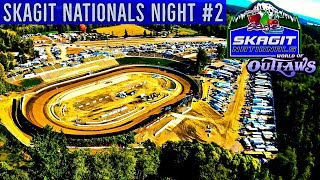 World of Outlaws NOS Energy Drink Sprint Cars  Skagit Nationals  FULL EVENT NIGHT 2 [upl. by Aihpled]