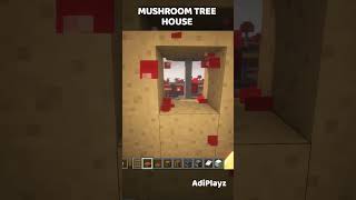 Mushroom Tree House 🍄 🏡 Minecraft Builds minecraft gaming shorts youtubeshorts [upl. by Wilmette]