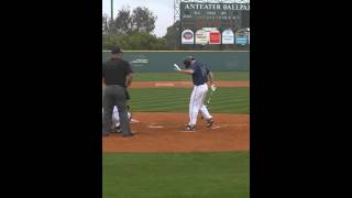 Tyler Hoechlins 2nd and last at bat  UC Irvine Alumni Baseball Game [upl. by Artsa]