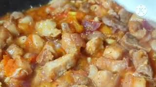 KINAMATISANG KARNE NG BABOY WITH PETCHAY RECIPE  ULAM RECIPE  Angking Vlogz [upl. by Pickens]