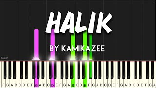 Halik by Kamikazee synthesia piano tutorial  sheet music amp lyrics [upl. by Erv360]