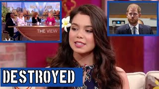 HES INSANE Auli’i Cravalho DESTROYS Harry’s Lifestyle on The View Cohost joy Behar amp Whoopi G [upl. by Sharona]