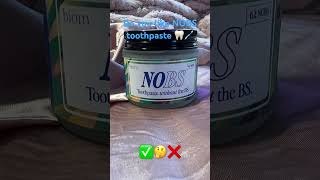 NOBS toothpaste🦷🪥review •alternative toothpaste •toothpaste tablets •oral hygiene •viral TikTok [upl. by Arretal]