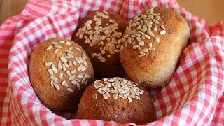 Gesunde Vollkorn Dinkelbrötchen  schlankr Rezept [upl. by Semreh637]