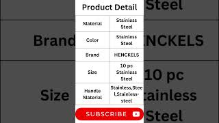 HENCKELS Clad Impulse 10pc 3Ply Stainless Steel Pots and Pans Set productreview viral shorts [upl. by Adarbil]