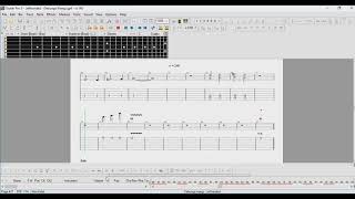 Lefthanded Debunga Wangi  guitar tab [upl. by Auqinu]