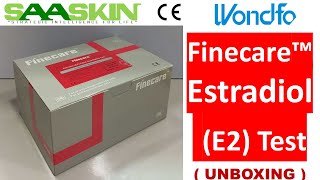 Wondfo Finecare™ Estradiol E2 Rapid Quantitative Test  UNBOXING  W247  FIA Test Kit [upl. by Haduhey]