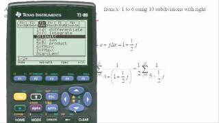 Calculating right endpoint approximation using technology [upl. by Ordisy]