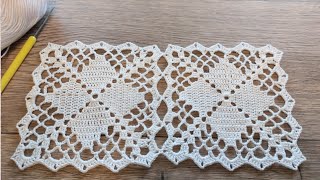 BEAUTIFUL Crochet Pattern Table Cover Bedspread pattern crochet knitting crochetworldcreations [upl. by Enomes]