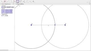 Mediatriz de un segmento con Geogebra [upl. by Aleydis]