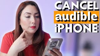 How to Cancel Audible Membership from your iphone  Cancel Audible from iPhone [upl. by Nesral]