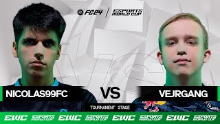 nicolas99fc vs Vejrgang  EWC EA FC 24  Day 1  Group Stage [upl. by Kcorb]