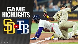 Padres vs Rays Game Highlights 83024  MLB Highlights [upl. by Tartaglia]