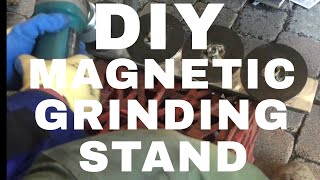 DIY MAGNETIC GRINDING STAND [upl. by Ynnol]