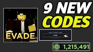 NEW EVADE CODES 2024  ROBLOX EVADE CODES IN JULY 2024 [upl. by Ragg654]