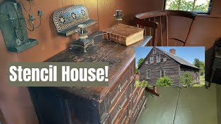 1804 Primitive Farmhouse of Original Stencils Full Tour [upl. by Yrtua]