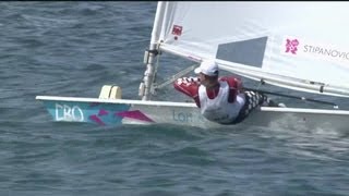 Tom Slingsby AUS Wins Mens Laser Sailing Gold  London 2012 Olympics [upl. by Ericksen]