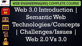 L60 Web 30 Introduction  Semantic Web TechnologiesConcepts  ChallengesIssues  Web 20 Vs 30 [upl. by Einot]