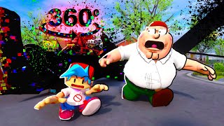 Family Guy vs Pibby Glitch 360° Corrupted Animation FNF [upl. by Aiouqahs]