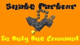 Snake Parkour Builder in One Command 1112 [upl. by Mose]