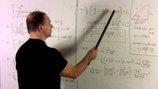 Trig Substitution 3  Integral of x2sqrt14x2 [upl. by Godber497]