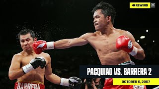 FULL FIGHT  Manny Pacquiao vs Marco Antonio Barrera 2 DAZN REWIND [upl. by Nodnnarb260]