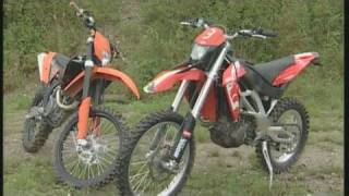 KTM 450 EXC vs Aprilia RXV 45 [upl. by Mcgruter]